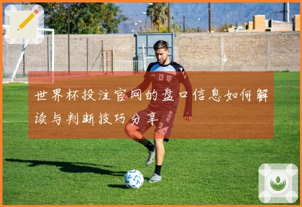 世界杯投注官网的盘口信息如何解读与判断技巧分享